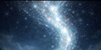 La anciana que bajó de un río de estrellas.